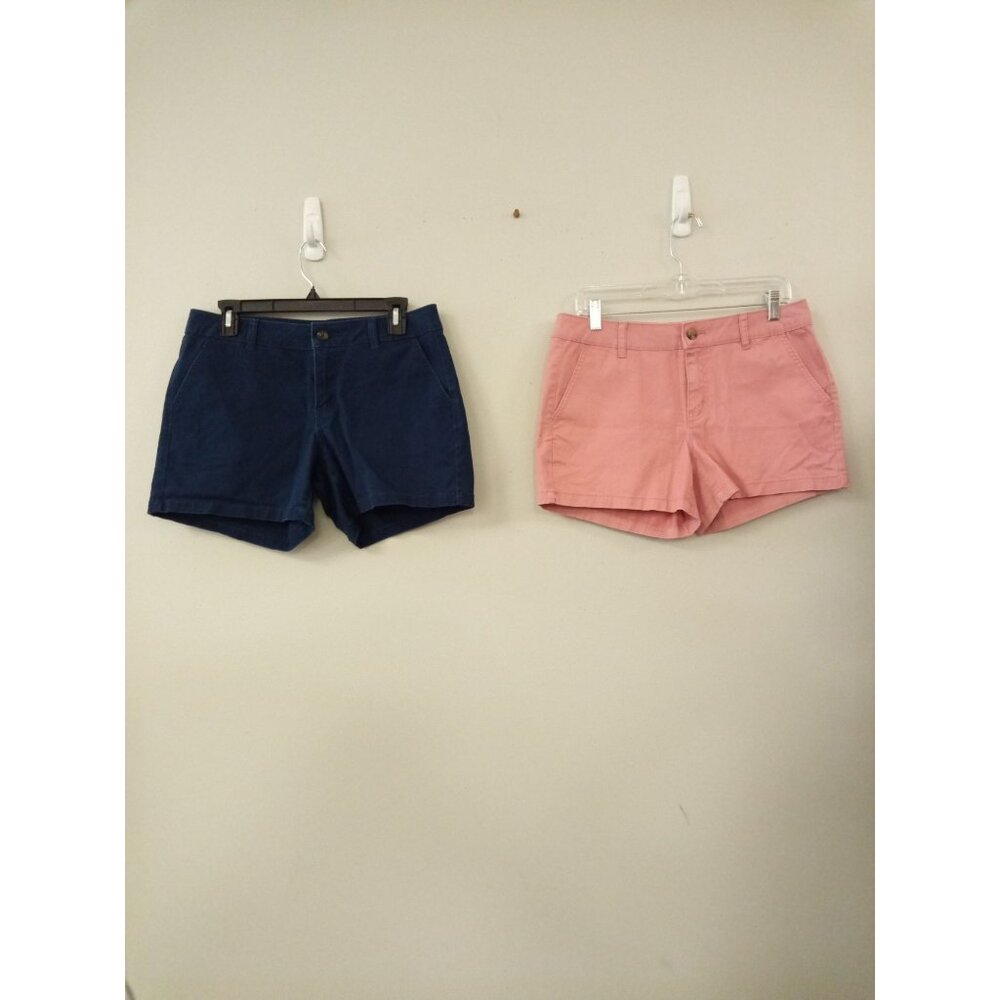 a.n.a. 2 Pair of Shorts Blue Pink Size 8
